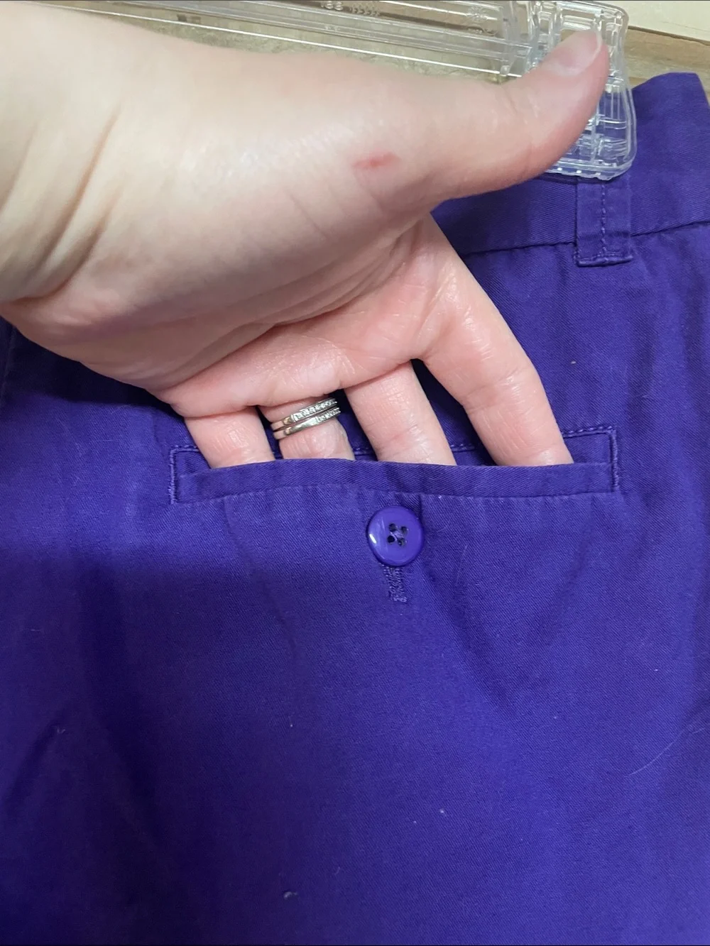 J. Crew size 00 Purple Low-rise 3.5”Shorts with Front and Back Pockets
